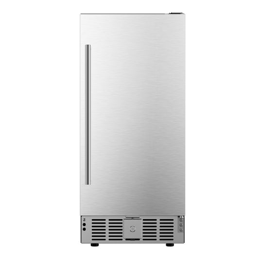 Simzlife 15" Under Counter Beer Fridge for 115 Cans with Stainless Steel Door, 24.6 in W, 33.6 in H