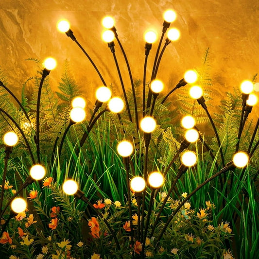 Solar Lights Outdoor, Solar Garden Lights, Outdoor Decorations, Firefly Light for Patio Decor, Big Bulb, Unique Gifts for Women, Gifts for Grandma