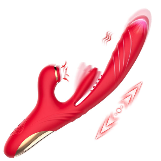 Thrusting Dildo Vibrator for Women,KERERO 3 Thrusting ,3 Vibrating,10 Pulsating , 7 Licking Vibrators with Heating Modes Adult Sex Toy G Spot Vibrator for Women,Sex Toys for Women