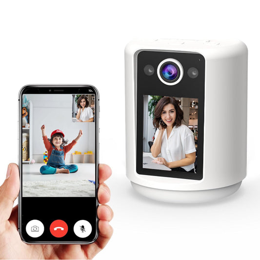 Video Call Security Camera Indoor with 2.4 inch HD Screen,Baby Camera Monitor,Video Baby Monitor,
