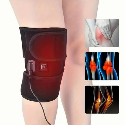 Genreen Versatile Knee Massager with Heat & Vibration - USB Rechargeable, Wireless, Ideal for Fibromyalgia Relief, Perfect Gift for Seniors