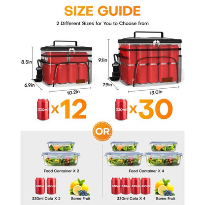 HOTOR Lunch Box for Men & Women Black