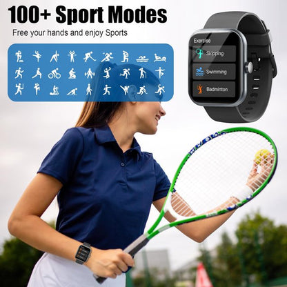 Smart Watch for Men Women, 1.96" Fitness Activity Tracker with 110+ Sport Modes, IP68 Waterproof Smartwatch(Answer/Make Call) for Android iOS Phone, Perfect Gift for Holidays